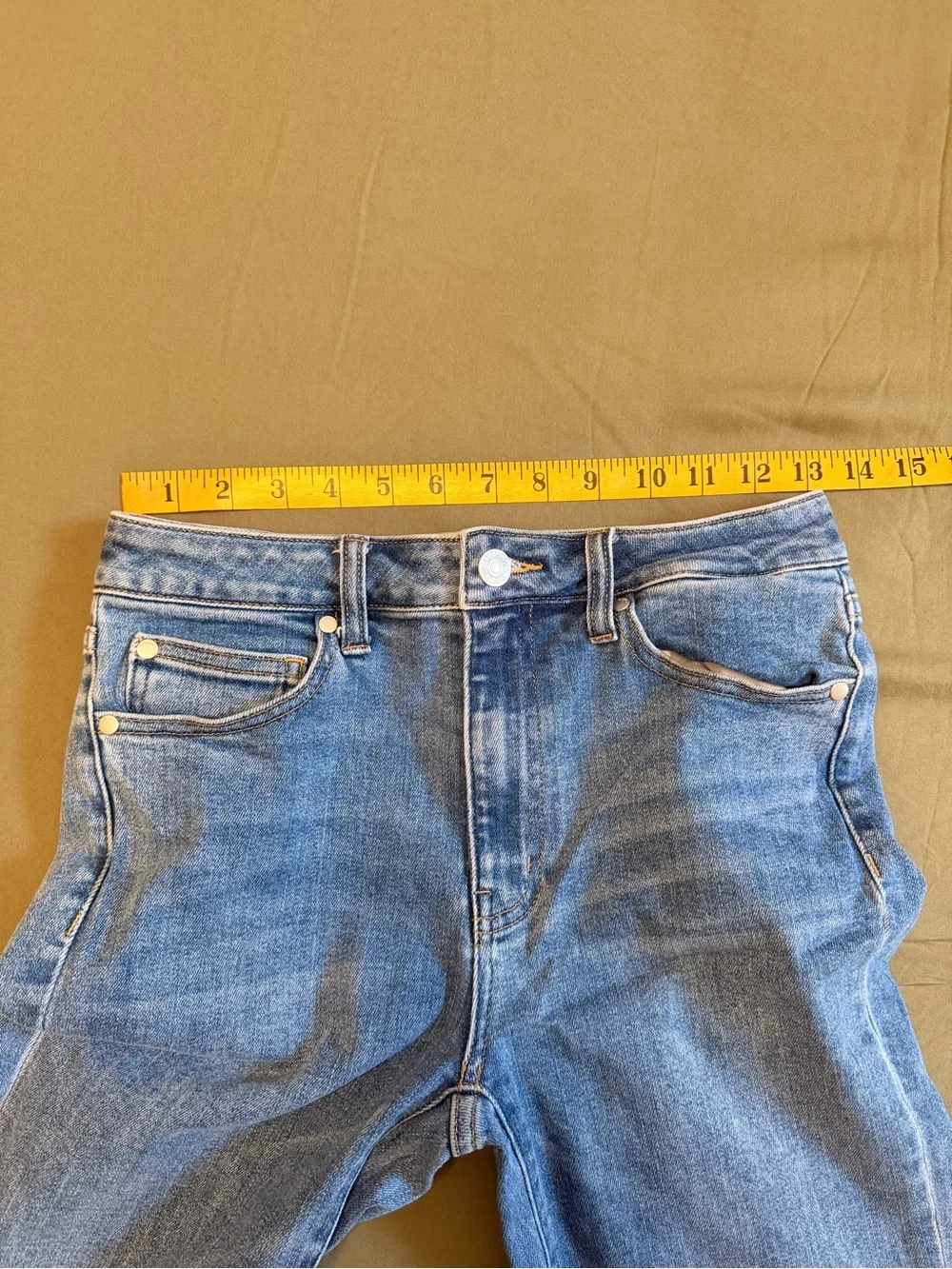 Quince Light Blue Women's Straight Leg Jeans